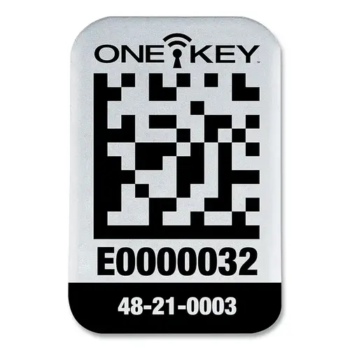 ONE-KEY  Asset ID Tag, Small, Metal Surface