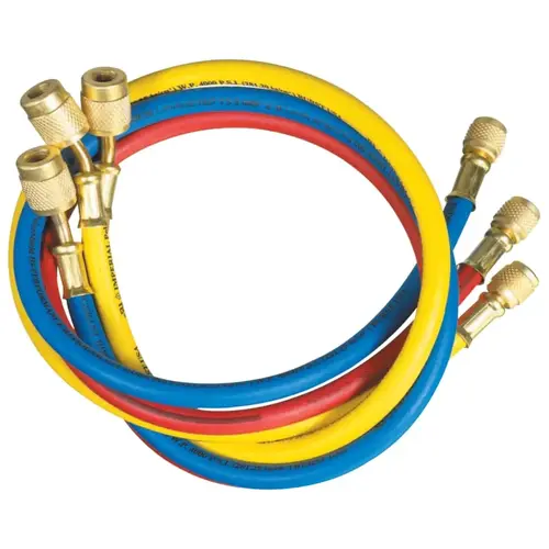 IMPERIAL TOOL 803-MRS Polarshield Premium Hi-Performance Charging Hoses, Female/Female, 3 per pack Blue