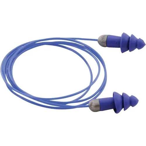Moldex 6415 Rockets  Reusable Earplug, TPE, Blue, Metal Detectable with Cord