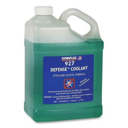 DYNAFLUX DF927-4X1 DEFENSE Anti-freeze and Pump Lubricant, 927, Ethylene Glycol, 1 gal