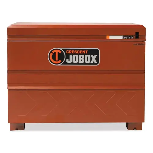 JOBOX 2DL-656990 Site-Vault  Heavy Duty Chests with Tray and Lid Storage, 48 in, Brown