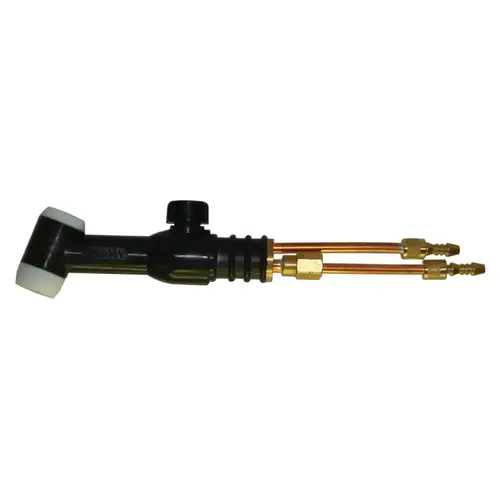TIG Torch Body, Water Cooled, 350 A, Rigid Head with Valve, For 18 Torch