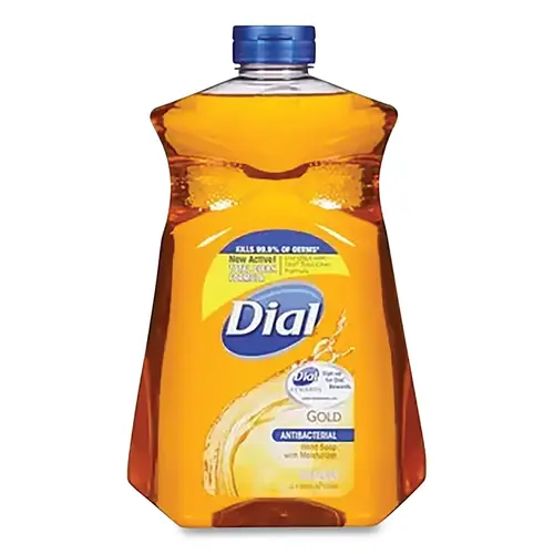 DIAL DIALGAL Gold Antibacterial Liquid Hand Soap, Pleasant, 1 gal, Refill Bottle