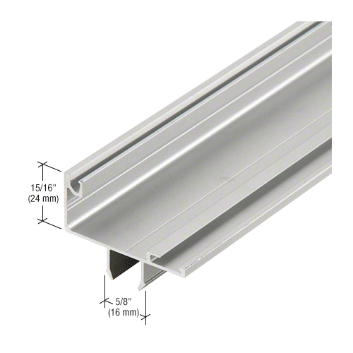 Clear Anodized Snap-In Sash-Gutter - 24'-2"