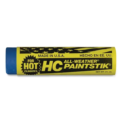 ALL-WEATHER 61225 HC Paintstik Livestock Marker, 1 in dia, 4 in L, Blue