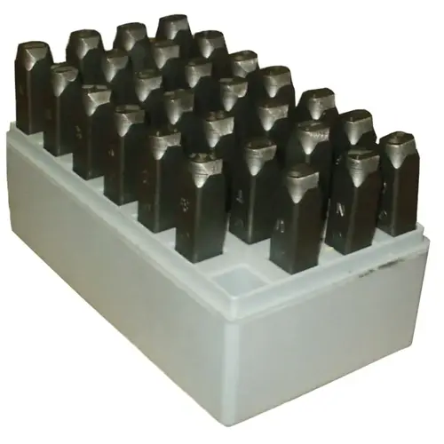 C.H Hanson 20851 Heavy Duty Steel Hand Stamp Sets, 1/8 in, A thru Z