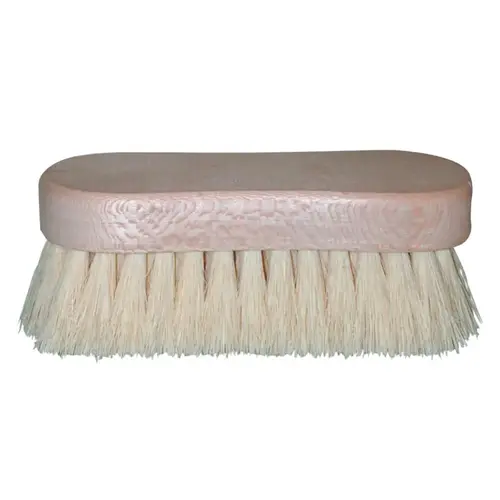 MAGNOLIA BRUSH 166 Utility Scrub Brushes, 6 1/4 in Hardwood Block, 1 1/2 in Trim L, White Tampico