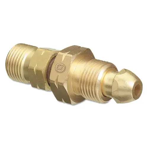 WESTERN ENTERPRISES 1516 Brass Cylinder Adaptors, CGA-510 POL Acetylene To CGA-410 Canadian Acetylene