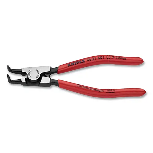 External Snap Ring Plier, 5-1/4 in, 90 degree Angled Tip, 1/8 in to 25/64 in