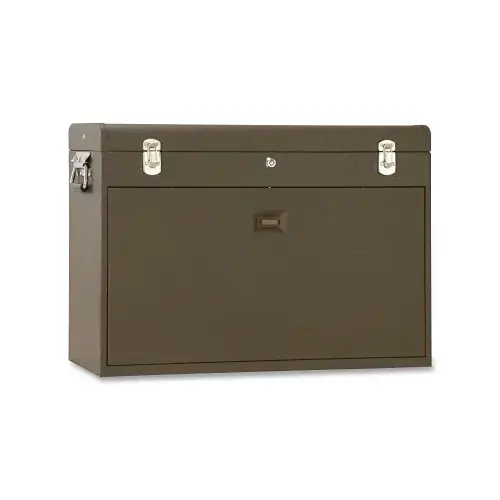 KENNEDY 52611B 26 in Machinists' Top Chest, 26-3/4 in W x 8-1/2 in D x 18 in H, 3,000 in , Brown Wrinkle, 11-Drawers