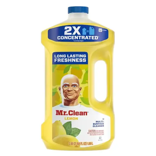 MR. CLEAN 23123 Multi-Surface Cleaner, Summer Citrus, 64 fl. oz. Orange Yellow