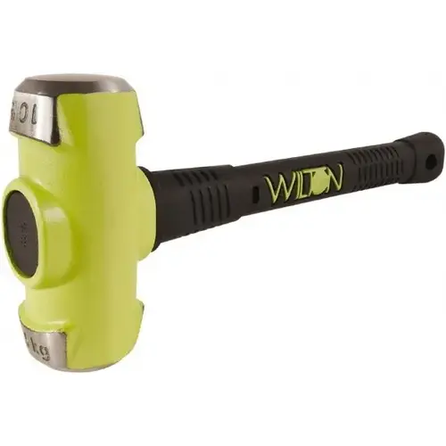 WILTON 21016 B.A.S.H Unbreakable Handle Sledge Hammer, 10 lb Head, 16 in Ergonomic Handle Green; Black