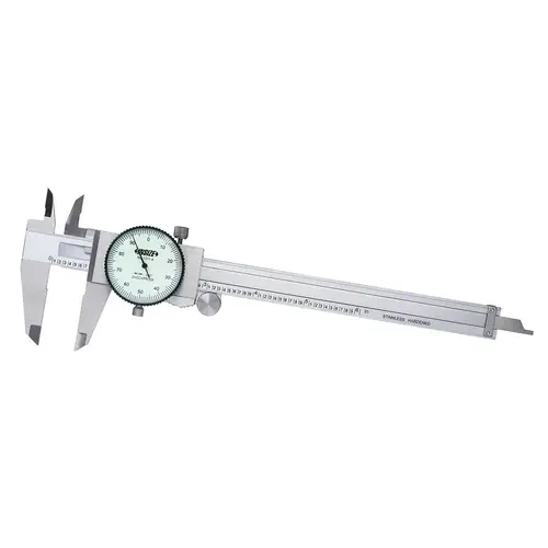 Insize USA LLC 1311-6 Dial Caliper: 6 inch Range, 0.001 inch Graduation, 0.1 inch per Revolution