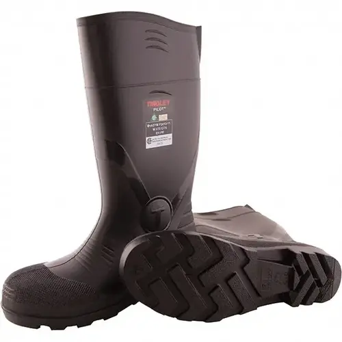 Tingley 31341.07 Work Boot: Size 7, 15" High, Polyvinylchloride, Steel Toe