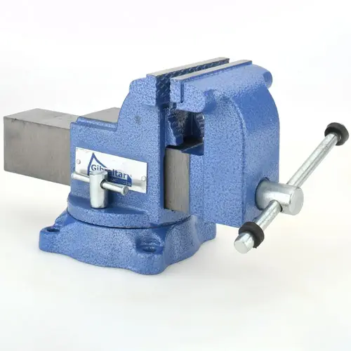 Gibraltar CBV039 Bench & Pipe Combination Vise: 4" Jaw Width, 4-3/8" Jaw Opening, 2-1/2" Throat Depth