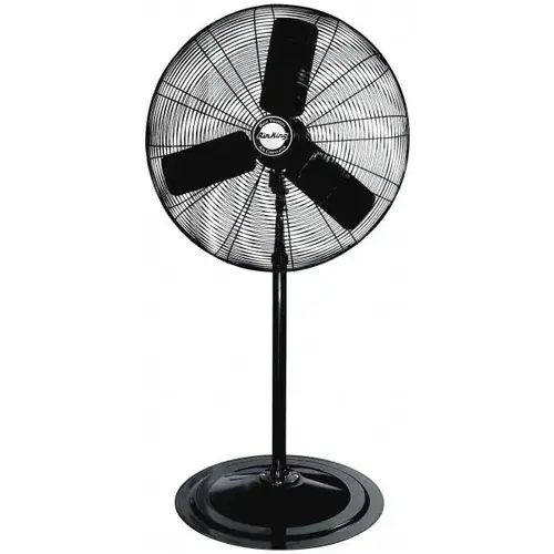 Air King 9125G 24" Blade, 1/4 hp, 5,130 Max CFM, Single Phase Oscillating Pedestal Fan