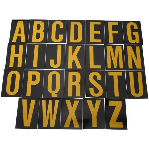 STRANCO RUM5PK-100-A-Z Stranco Number & Letter Label :Synthetic Film