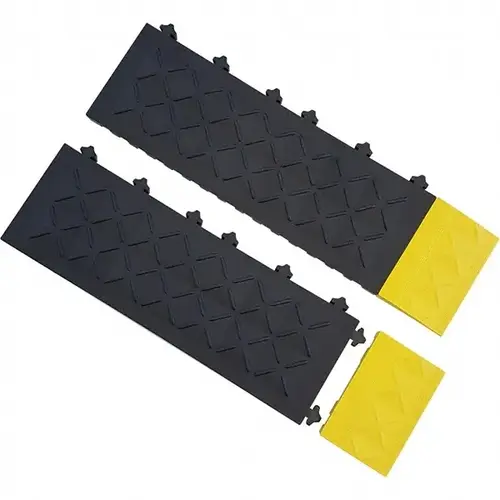 Ergo Advantage A10-Y Anti-Fatigue Modular Tile Mat: Dry Environment, 6" Length, 4" Wide, 1" Thick, Yellow