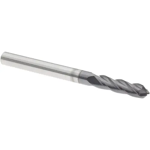Melin Tool 51633 Drill Mill: 1/8" Dia, 1/2" LOC, 4 Flutes, 90 degree Point, Solid Carbide AlTiN
