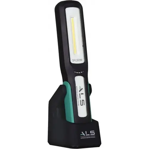 Advanced Lighting Systems SFL501R 3 Volt, Black & Turquoise Straight Folding Work Light