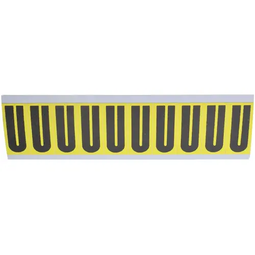 STRANCO SB5-U Number & Letter Label: "U", Rectangle, 1" Wide
