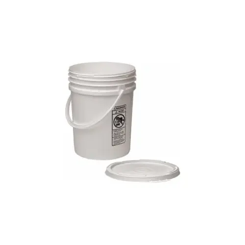 CEP LP5SL 5.5 Gallon Closure Capacity, Screw On Closure, White Drum Pail