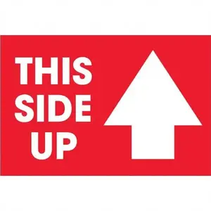 Tape Logic DL1307 Shipping & DOT Label: "This Side Up", Rectangle, 3" Wide, 2" High