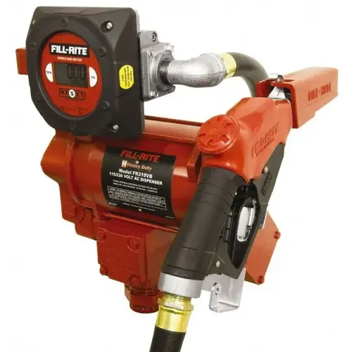 Tuthill FR319VB 35 GPM, 1" Hose Diam, AC High Flow Tank Pump with Automatic Nozzle & 900D Meter