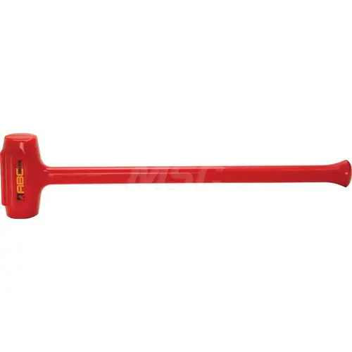 ABC Hammers ABC10DB 9 lb Polyurethane Dead Blow Hammer, Non-Sparking, Non-Marring 2-3/4 Face Diam, 7" Head Length, 30 OAL, 26" Steel Reinforced Polyurethane Handle, Double Faced