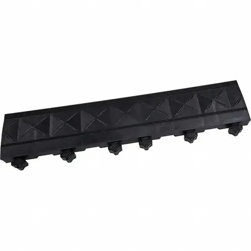 Ergo Advantage ESDA4-B Anti-Fatigue Modular Tile Mat: Dry Environment, 18" Length, 4" Wide, 1" Thick, Black