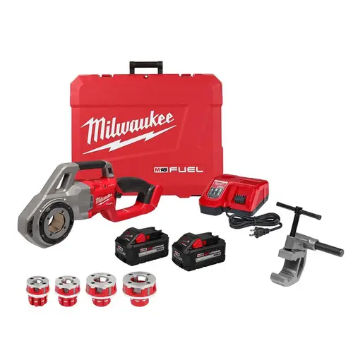 Power Pipe Threaders; Maximum Pipe Capacity: 1.25in ; Voltage: 18.00 ; Spindle Speed: 35 RPM ; Number Of Pieces: 6 ; Features: AUTOSTOP Kickback Control Prevents Severe Kickback