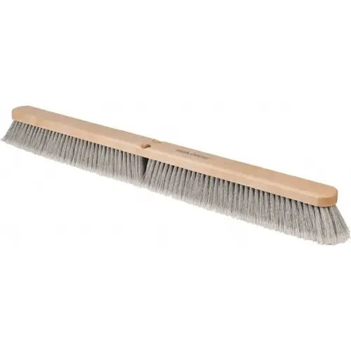 Push Broom: 36" Wide, Polypropylene Bristle