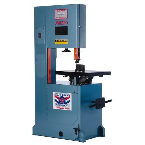 Roll-In Saw JM1220 Vertical Bandsaw: Step Pulley Drive, 20" Throat Capacity, 12-1/2" Height Capacity