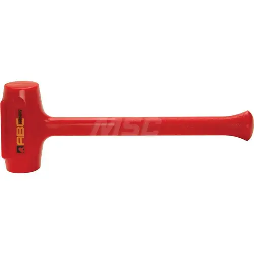 ABC Hammers ABC7DB 5.5 lb Polyurethane Dead Blow Hammer, Non-Sparking, Non-Marring 2-3/4 Face Diam, 7" Head Length, 20 OAL, 16-1/2" Steel Reinforced Polyurethane Handle, Double Faced