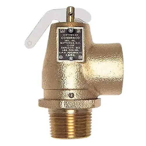 Conbraco 13-213-B10 ASME Low Pressure Steam Heating Relief Valve: 1-1/4" Inlet, 10 Max psi