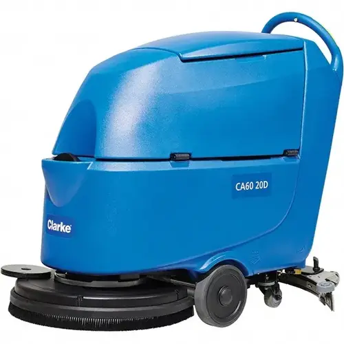 Clarke 56385412 Floor Scrubber & Walk Behind: Battery, 20" Cleaning Width, 0.6 hp, 150 RPM