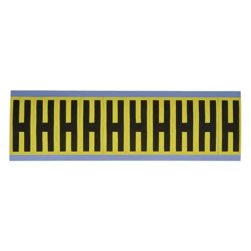 STRANCO SB5-H Number & Letter Label: "H", Rectangle, 1" Wide