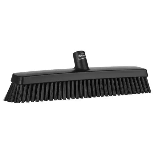 Vikan 31759 Push Brooms; Handle Connection Type: European Threaded ; Type: Push Broom ; Brush Width: 3.1in ; Bristle Material: Polyester ; Block Material: Polypropylene ; Bristle Length (Inch): 2-2/5
