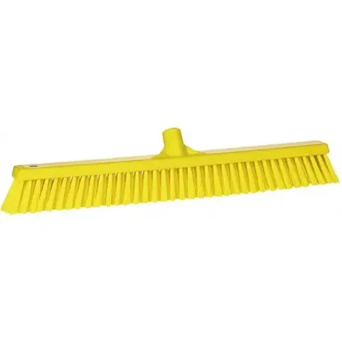 Vikan 31946 Push Broom: 24" Wide, Polyester Bristle