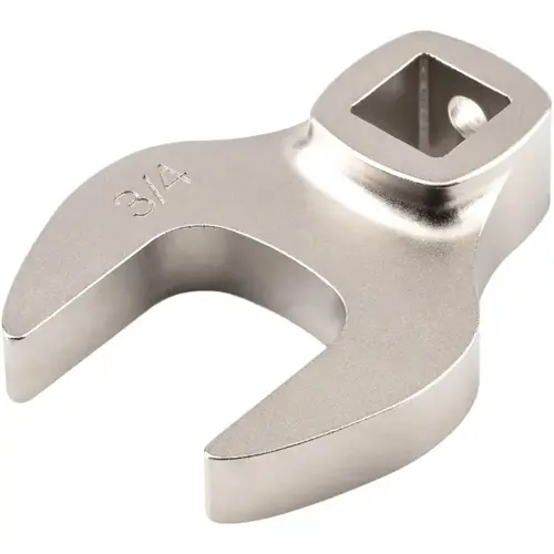 Tekton WCF13119 Crowfoot Wrenches; Style: Open End ; Drive Size: 3/8 (Inch); Wrench Size (Inch): 3/4 ; Size (Inch): 3/4 ; Material: Steel ; Overall Length (Inch): 1.9