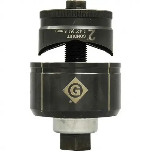 Greenlee K3BB-2 Complete Punch Units; Punch Shape: Round; Punch Type: Knockout; Operating Method: Manual; Punch Hole Diameter/Width: 2.4200 in; Punch Hole Diameter (mm): 61-1/2; Punch Hole Diameter (Decimal Inch): 2.4200; Punch Hole Width (Decimal Inch): 2.4200 in; Punch