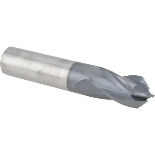 Melin Tool 51644 Drill Mill: 3/4" Dia, 1-1/2" LOC, 4 Flutes, 90 degree Point, Solid Carbide AlTiN