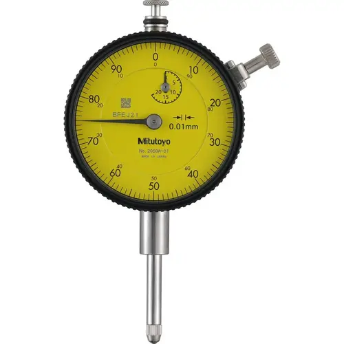Dial Drop Indicators; Accuracy (mm): 0.01 ; Back Type: Lug ; Indicator Style: Plunger ; Bearing Type: Plain ; Minimum Measurement (mm): 0.00 ; Minimum Measurement (Decimal Inch): 0.0000