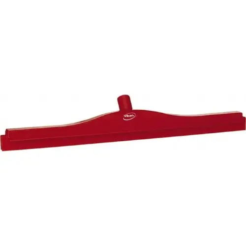 Vikan 77144 Squeegee: 24" Blade Width, Rubber Blade, Threaded Handle Connection