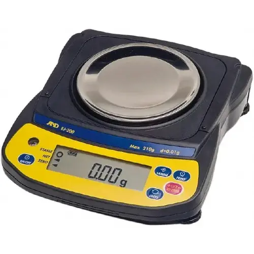 A&D Engineering EJ120 120 g, 0.01 g Graduation, Backlit Graphic LCD Portable Balance