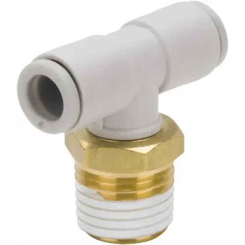 SMC PNEUMATICS KQ2T10-03AS Push-to-Connect Tube Fitting: Male Branch Tee, 3/8" Thread