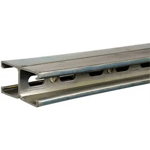 THOMAS & BETTS A1202HS 10PG 10 ft Long x 1-5/8" Wide x 1-5/8" High, 12 Gauge, Strip Steel, Half Slot Framing Channel & Strut