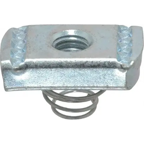 THOMAS & BETTS B-100-3/8 Strut Channel Short Spring Nut: Use with Thomas & Betts - Channel Type B Only, 3/8" Bolt