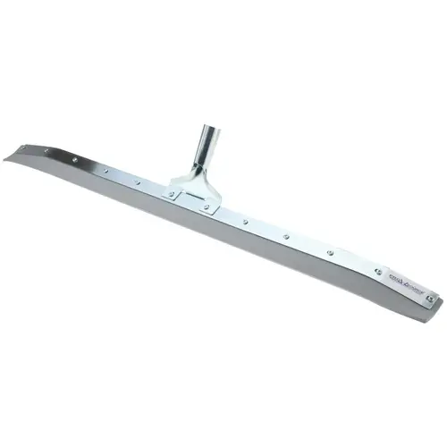 Squeegee: 36" Blade Width, Rubber Blade, Tapered Handle Connection