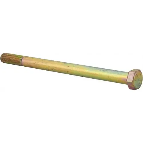 Made in North America HCS075C11008UY Hex Head Cap Screw: 3/4-10 x 11", Grade 8 Steel, Zinc Yellow Dichromate Finish